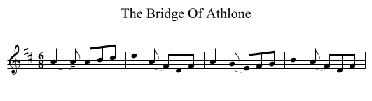The Bridge Of Athlone - staff notation