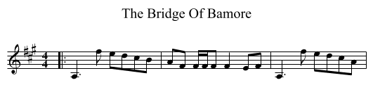 The Bridge Of Bamore - staff notation