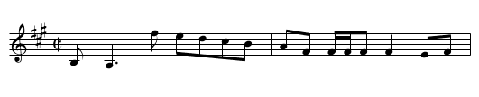 The Bridge of Bamore - staff notation