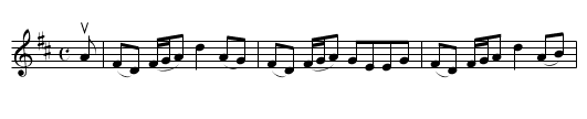 the BRIG O' TILT - staff notation