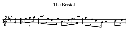 The Bristol - staff notation