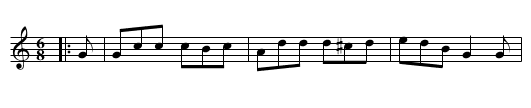 The Broken Lantern - staff notation