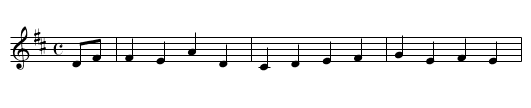 The Broken Token - staff notation