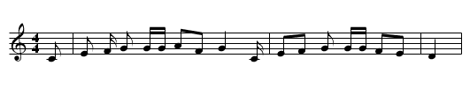 The Brookfield Murder - staff notation