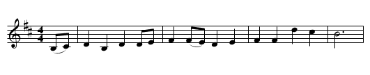 The Broomfield Hill - staff notation