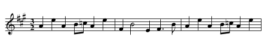 THE BROOSOM HORNPIPE, 2nd setting (Re-tune AEAE, play as written) - staff notation