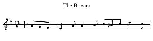 The Brosna - staff notation