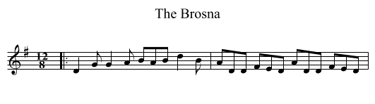 The Brosna - staff notation