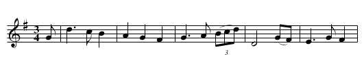 the BROWN JUG - staff notation