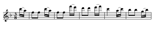 the Brussels Waltz - staff notation