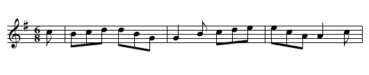 The Bucket - staff notation