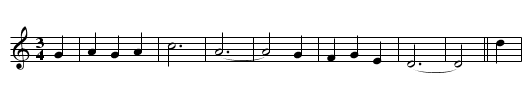 The Buckie Wife - staff notation