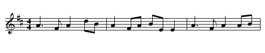 The Bucks of Oranmore - staff notation