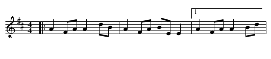 The Bucks of Oranmore - staff notation