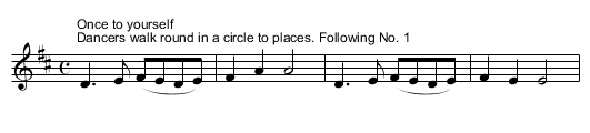 The Buffoon Handkerchief Dance - staff notation