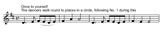 The Buffoon. Handkerchief Dance - staff notation