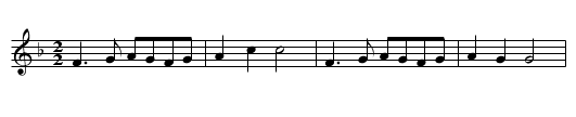 THE BUFFOON - staff notation