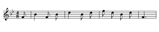 the Bugle Call - staff notation