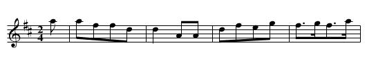The Bugle Horn - staff notation