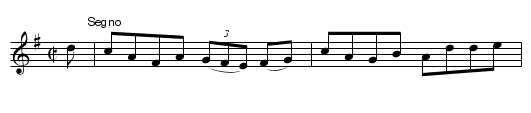 The Bunch of Green Rushes   (reel)  1202 - staff notation