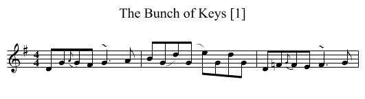 The Bunch of Keys [1] - staff notation