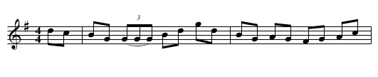 The Bunch of Roses - staff notation