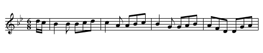The Bunch of Roses - staff notation
