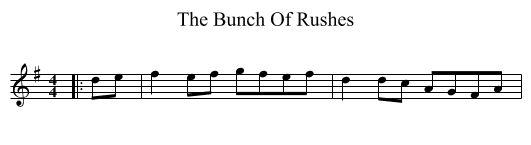 The Bunch Of Rushes - staff notation