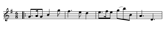 the Bunters Joke - staff notation