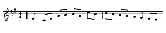 The Burn of Forgue - staff notation