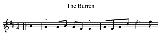 The Burren - staff notation