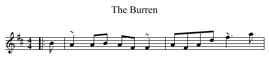 The Burren - staff notation