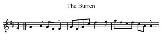 The Burren - staff notation
