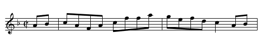 the BURY VOLUNTEERS Hornpipe - staff notation