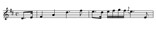 the BUSH ABOON TRAQUAIR - staff notation