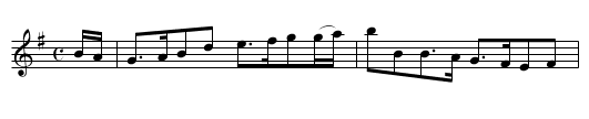 the BUTCHER BOY - staff notation