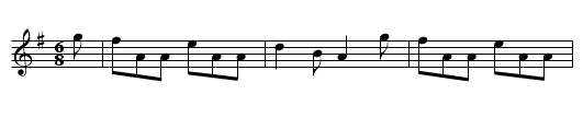 The Butcher's March  (jig)     0867 - staff notation