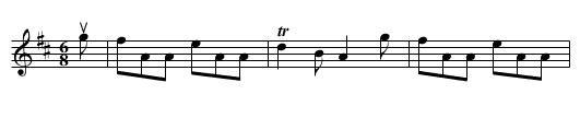 THE BUTCHERS' MARCH -- JIG - staff notation