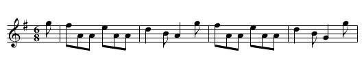 The Butcher's March - staff notation