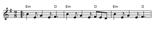 the Butterfly - staff notation