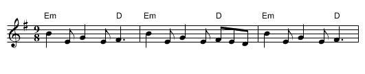 The Butterfly - staff notation