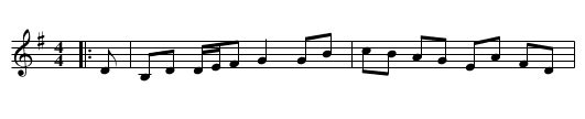 The Cadger's Ford - staff notation
