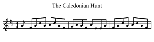 The Caledonian Hunt - staff notation