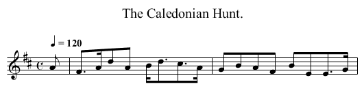 The Caledonian Hunt. - staff notation