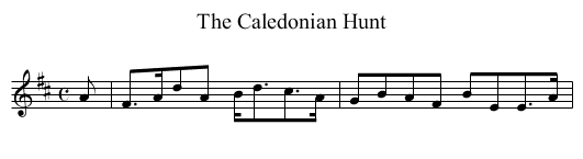 The Caledonian Hunt - staff notation