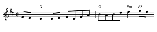 the Caledonian Laddie - staff notation