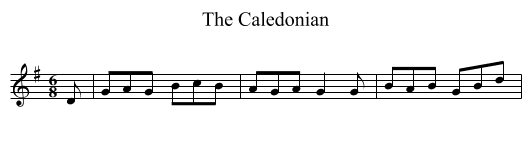 The Caledonian - staff notation