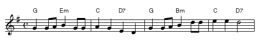 The Calton Weaver - staff notation