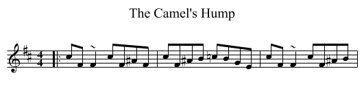 The Camel's Hump - staff notation