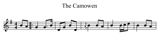 The Camowen - staff notation